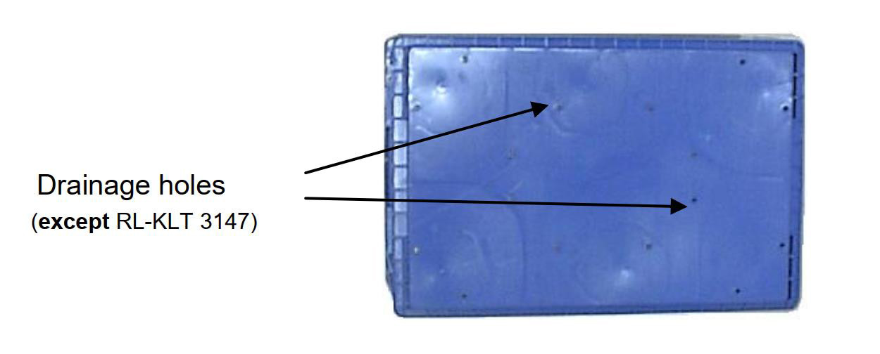 Plastic VDA Container Crate Stackable Automotive Supply Chain 600*400*147mm Turnover Box Storage