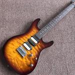 Custom handwork Tiger Flame Electric Guitar.Rosewood fingerboard Sunburst