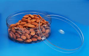 Quality Lightweight Plastic Airtight Storage Jars Round Shape 140 * 62MM Size wholesale