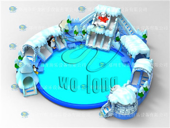2017 custom inflatable water park for sale