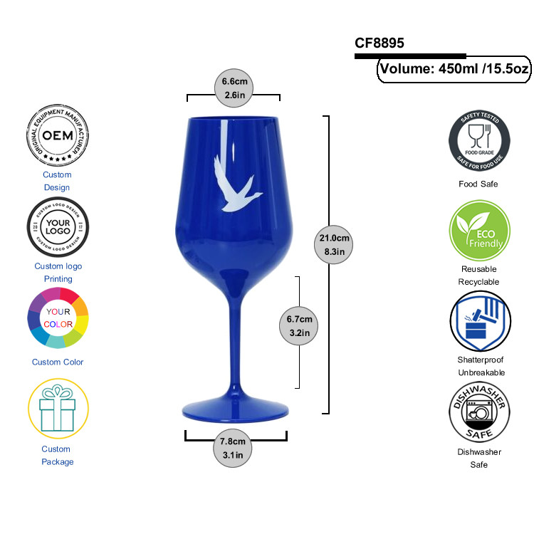 Grey Goose Reusable Unbreakable Dishwasher Safe Wine Glasses environmentally friendly