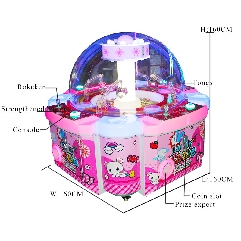 Coin Operated Gift Vending Machine / Mini Candy Crane Claw Machine