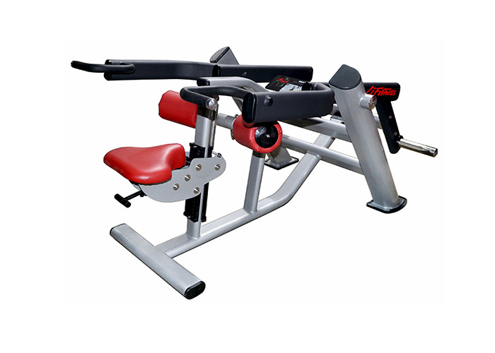 Red Cushion Elliptical Tube Exercise Plate Loaded Tricep Machine