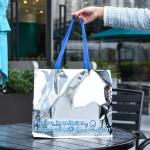 PVC Lazaer Tote Bag, Holographic Rainbow Work Bag, Hologram, fashion bag,
