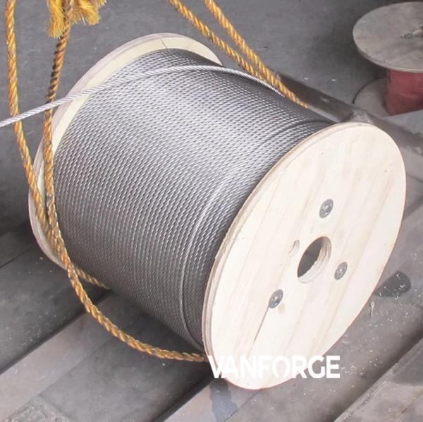 Cheap 7x19 Construction Stainless Steel Wire Rope Pressure Resistance Extremely Flexible for sale