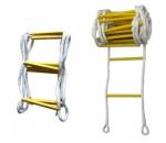 polyester Insulation Ladder , High strength hanging Escape rope ladder for