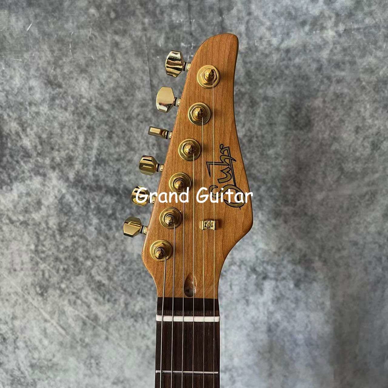 Custom 6 strings suhr style roasted neck locking tuner stainless frets electric guitar