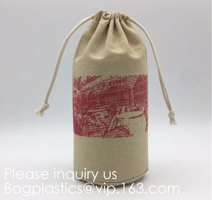 Natural Beige Thick Canvas Drawstring Pouches Produce Bags Muslin Bags Gift Bags Sacks Sachet Bags for Jewelry Candy Fav