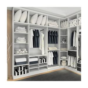 Quality Bedroom Furniture Modern Small L Shape Walk in Closet Wardrobe for Bedroom Solution wholesale