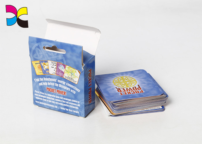 Cardboard Children Custom Printed Flash Card Printing Services Double YO Wires Binding