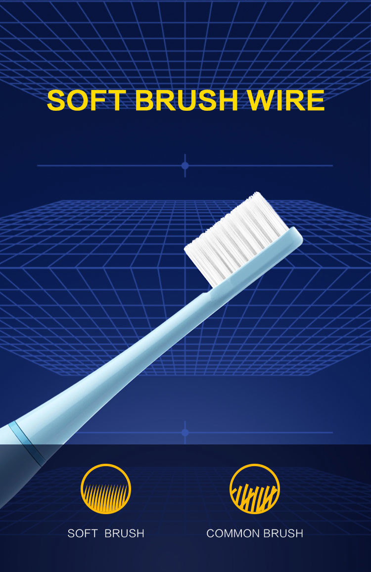 Dupont Bristles Smart Electric Toothbrush Sonic IPX7 Waterproof Toothbrush