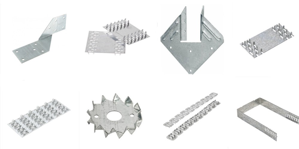 6" x 1 5/8" Pronged Truss Plate Flat Mending Repair Tie Plate Bracket Steel Galvanized for Roofing Trusses Timber Connect