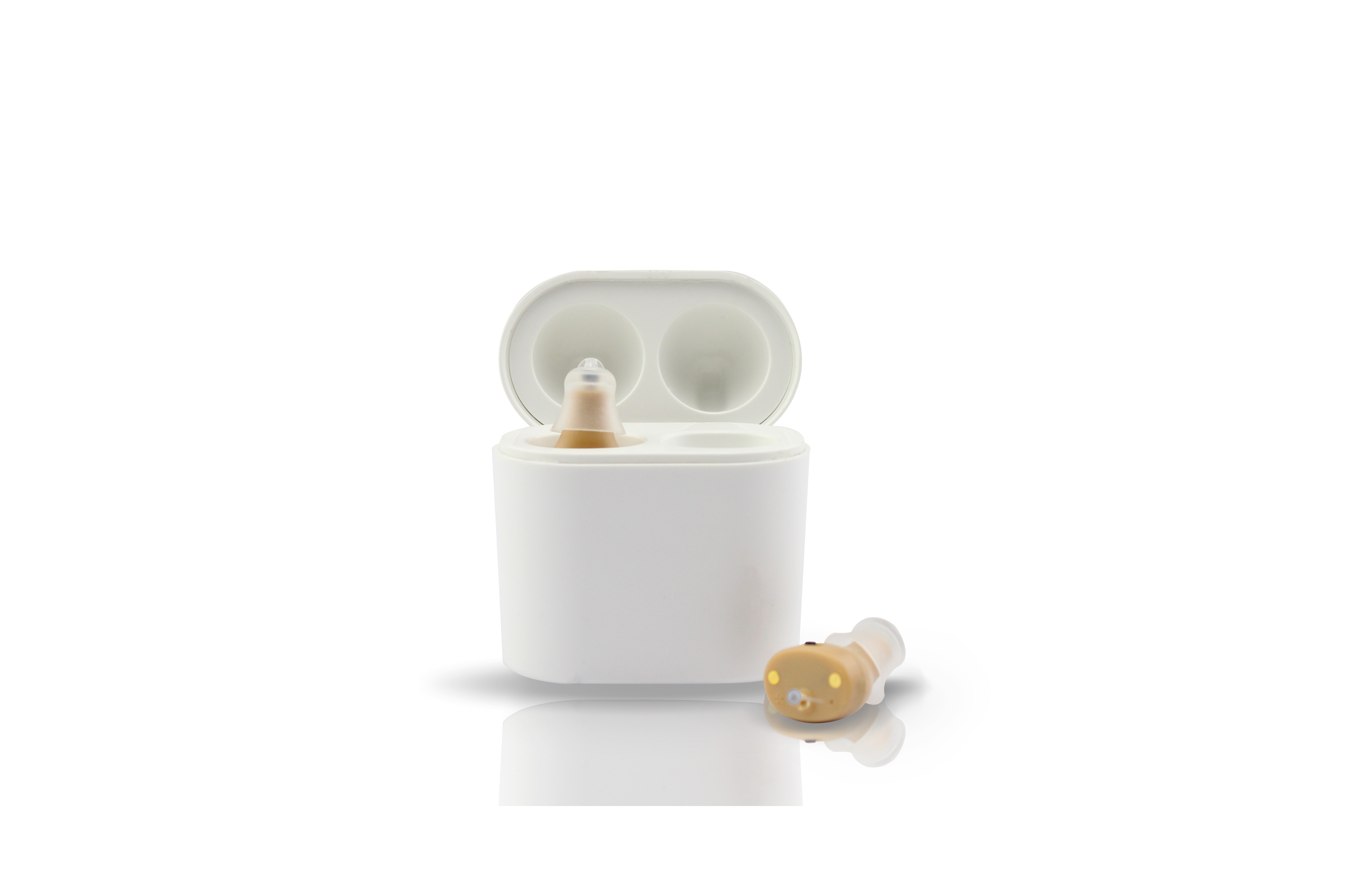 Audifonos Invisible digital Hearing Aids For moderate Hearing Loss Beige