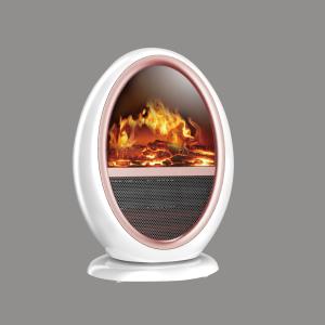 Quality Indoor Fire Effect Heater TNP-2008I-G3 Energy - Efficient Oval Shaped White wholesale