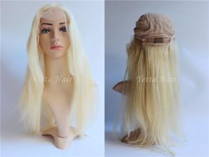 Quality 7A Grade Platinum Blonde Lace Front Human Hair Wigs For White Women wholesale