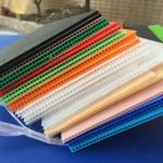 0.157'' Corrugated Plastic Sheet Antibacterial Leiser PP Hollow Board