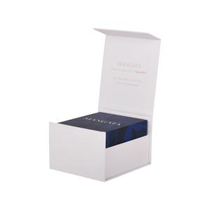 Quality White Foldable Magnetic Flip Cover Rigid Paper Gift Box Packaging Candle wholesale