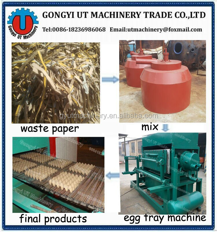 2.8m*1.7m*1.8m Waste Carton Wine Glass Holder Tray Machine for Durable Paper Products