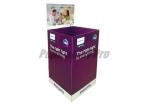 Household Led Light Simple Cardboard Dump Bins for Merchandising at Retail