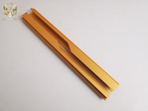 Quality Golden Color Cabinet Knob Edge Aluminum Profiles Sliding Door Hidden Handles wholesale