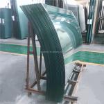 QJY20240308-01 Clear Tinted Float Curved Toughened Glass Fine Edge