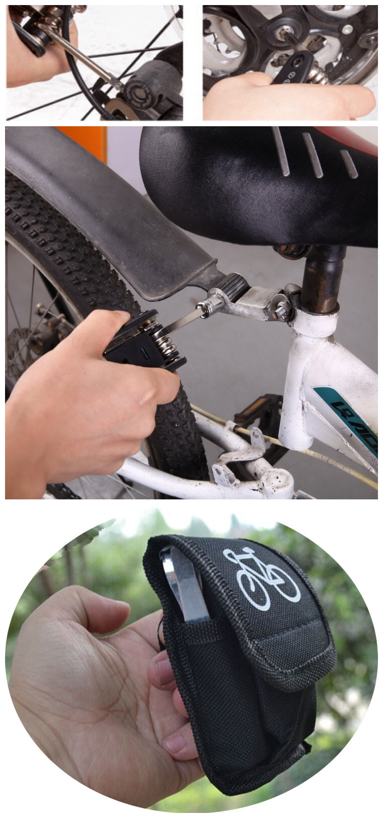 16 in 1 Hot Selling Bicycle Repair Tool Set with Multifunction