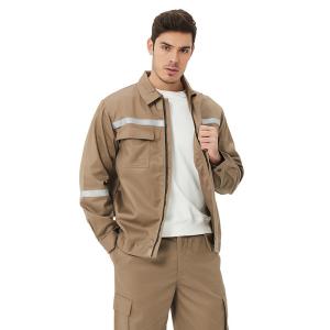 Quality Cotton FR Fireproof Suit Set International Standards For Oil Petrochemical Mining And Electrical Industry Fire-Resistant Workwear wholesale