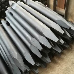 Quality Hydraulic Rock Hammer Concrete Stone Breaker Parts Tool Round Flat Wedge Moil Point Chisel For Excavator wholesale
