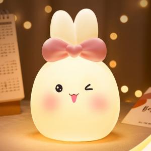 Quality Pat Star Projection Lamp Sugar Milk Rabbit Silicone Night Light Birthday Gift wholesale