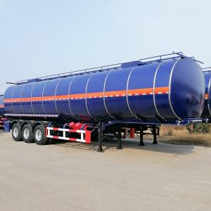 Quality TITAN 40000/45000/50000 Liter Palm Petrol Diesel Crude Oil Fuel Tanker Trailer Tri Axle for Sale wholesale