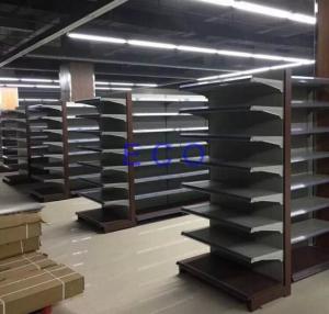 Quality Boltless Supermarket Departmental Store Racks / Cold Rolled Steel End Grocery Store Shelving wholesale