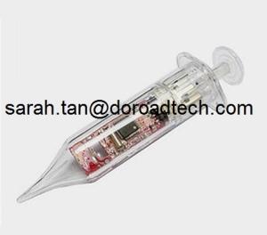 Quality Plastic Syringe USB Pen Drive, Real Capacity Syringe USB Flash Drive wholesale