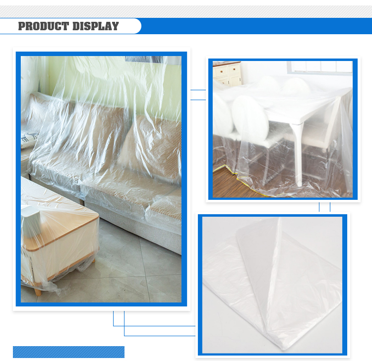 Garbage Clear Furniture Size Plastic Bags With Customized Size Accept OEM