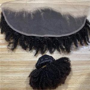 Quality 8inches Brazilian Human Kinky Bulk Hair Bundles Extensions With Closures Frontals wholesale