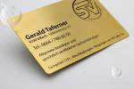 New design brushed gold popular creative metal cards
