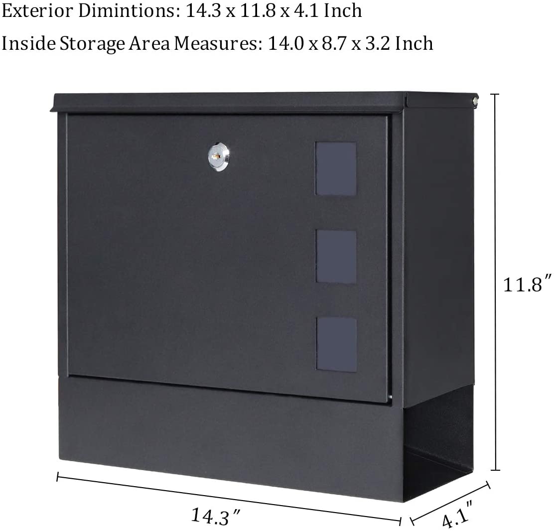 Combination Code Lock Key Drop Box with Large Capacity and Galvanized Rust-Proof Metal