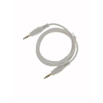 White PVC External 3.5MM Aluminum Alloy Shell Male To Male Audio Cable More