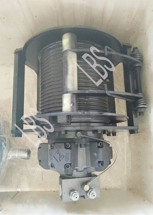 Stainless Steel Hydraulic Crane Winch With 4 Ton Maximum Traction Force