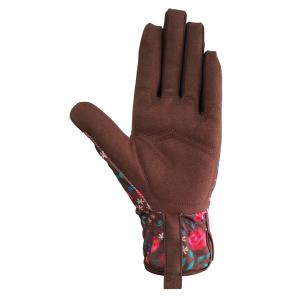 Quality Tight Firm Synthetic Leather Spandex Gardening Gloves Floral Printing wholesale