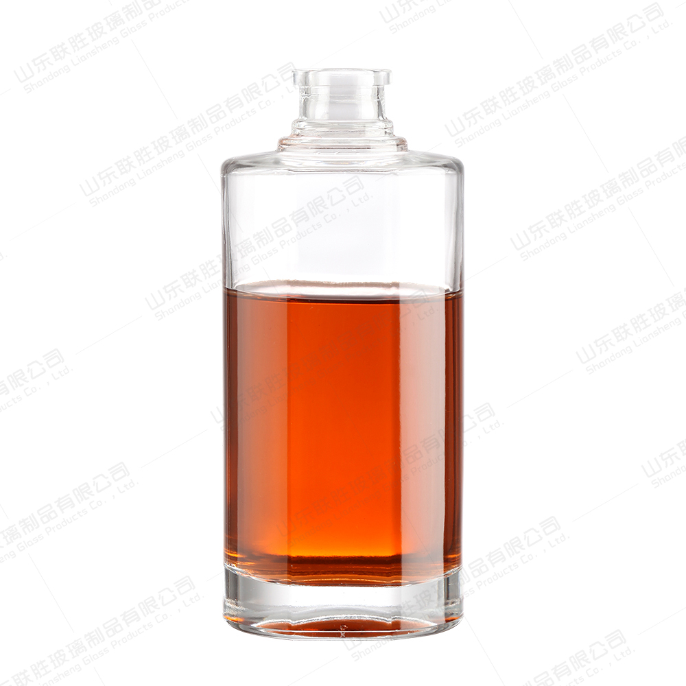 Collar Material Glass Red Wine Bottle Empty 375ml l 500ml Whisky Wine Bottle with Cork
