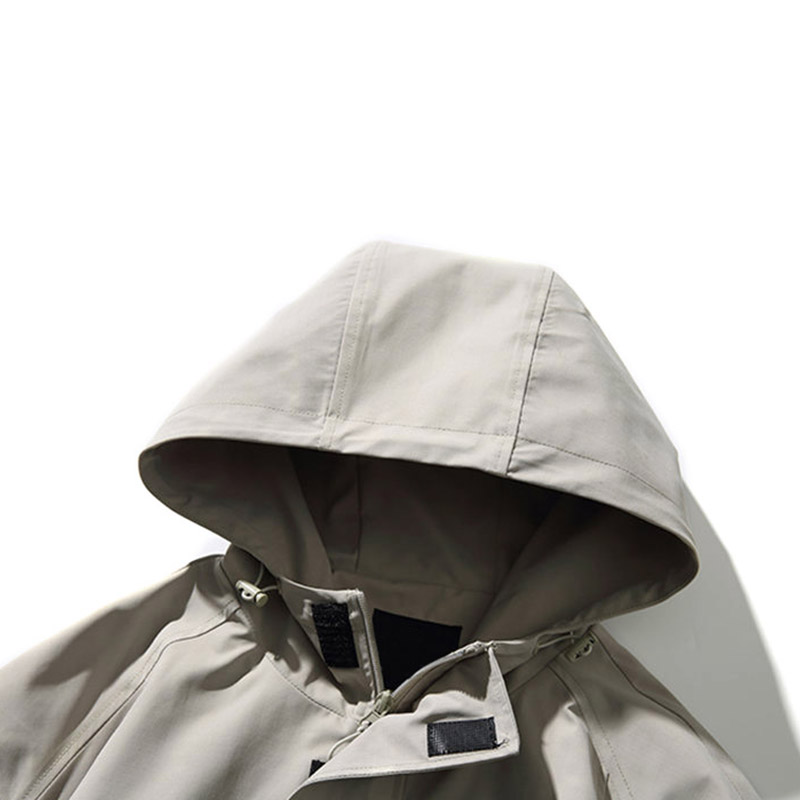 Oem Factory Manufacturer Custom Logo Windproof Vintage Campus Men Hooded Jacket