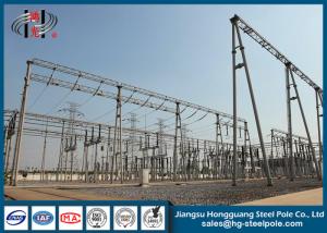 Quality Q235 Electrical Power electric transmission tower Substation Tubular Steel Structure wholesale