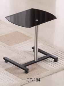 Quality Easy Cleaning CT-184 Glass Top End Tables Corrosion Resistance With Stainless Steel Frame wholesale