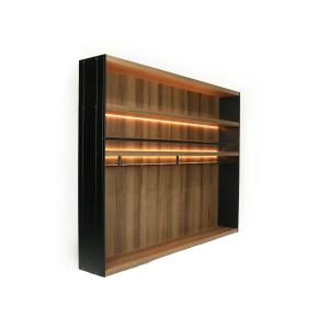 Quality 12 Hook Rustic Wall Mounted Kitchen Wood Rack 60X60X50cm wholesale