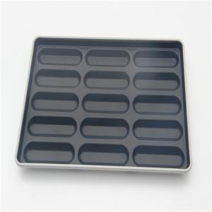 Quality RK Bakeware China Foodservice NSF 15 Mold Glaze Nonstick Aluminized Steel Hotdog Bun Bread Pan wholesale