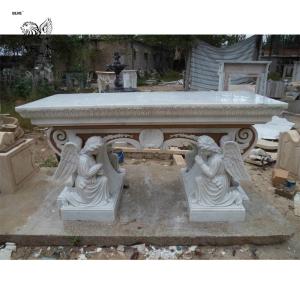 Quality BLVE Church Marble Altars Table Angel Statue Church Decoration Altar Religious Western Style wholesale