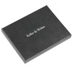 Personalized Black Wallet 1200g 2mm Rigid Gift Boxes With Lids