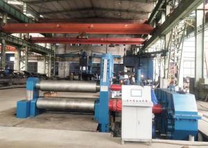 Quality 60mm Thickness Plate Bending Machine Hydraulic Symmetrical 3 Rolls PLC wholesale