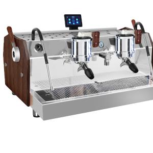 Quality Electric 220 Dual Boilers Espresso Coffee Machine Commercial Double-head Coffee Maker wholesale