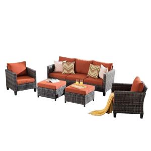 Quality Customized Rattan Garden Sofa Set Non Toxic Garden Corner Lounge Set wholesale